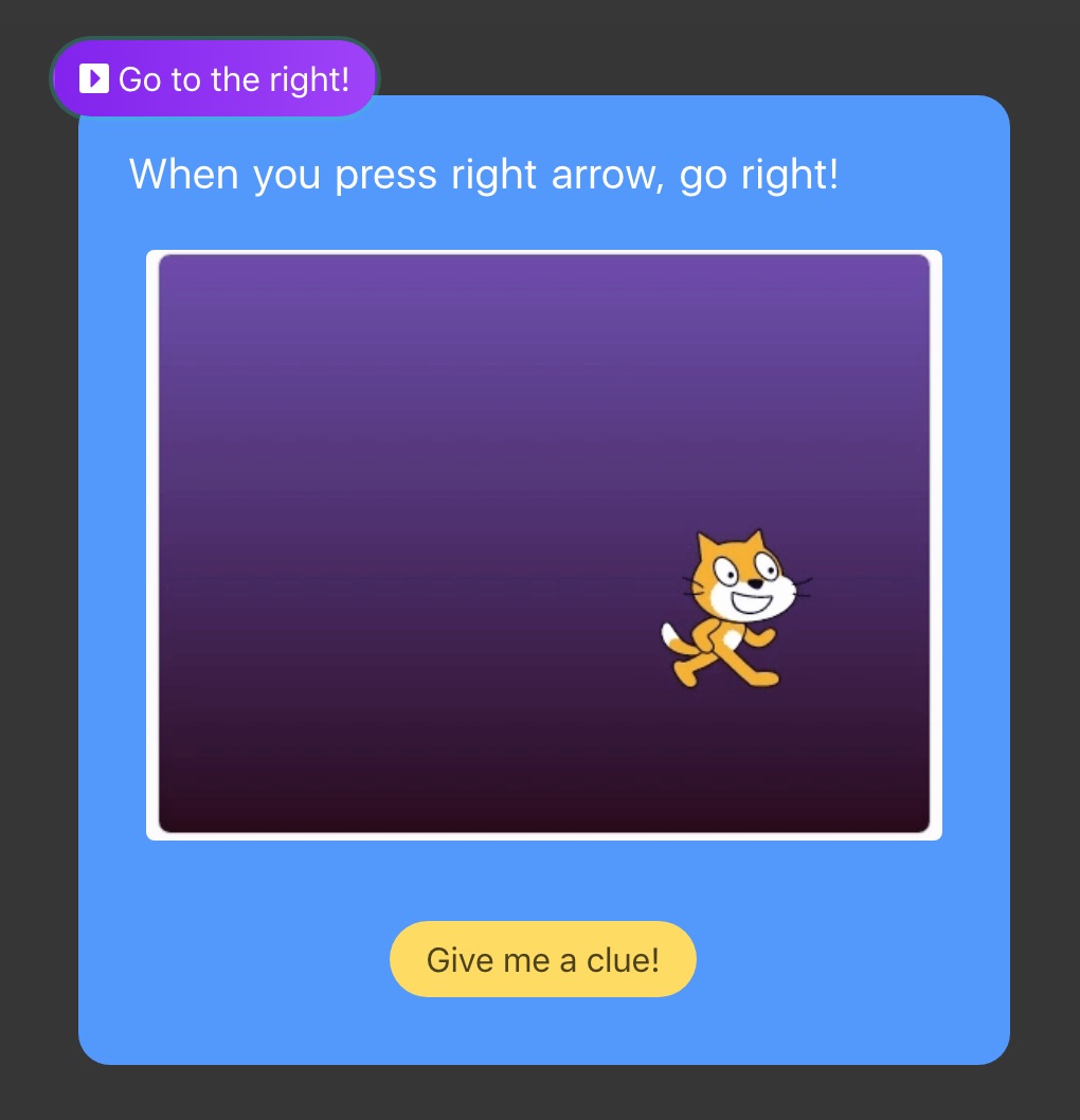 an image of a step open in Challenge Galaxy